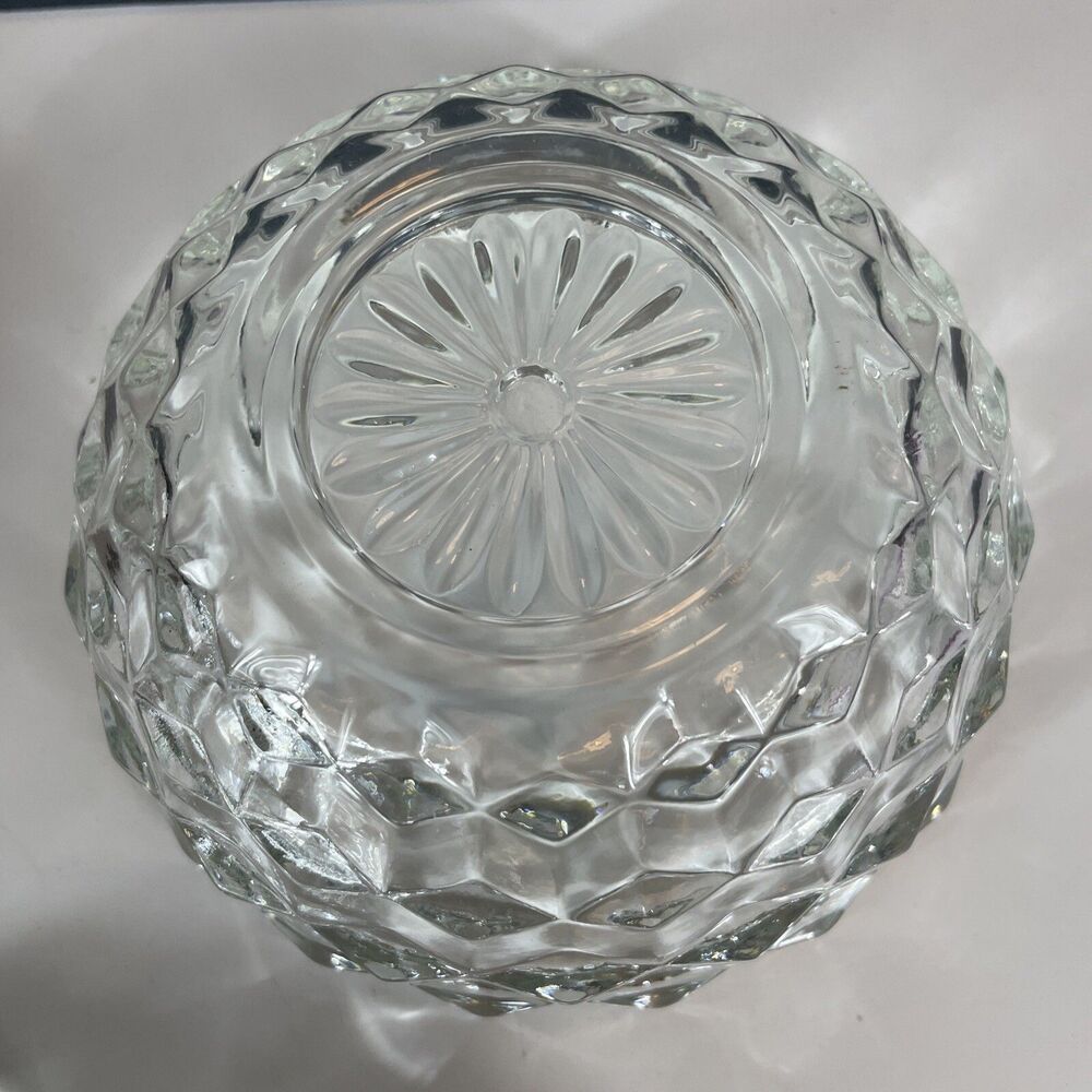 FOSTORIA AMERICAN CANDY DISH GLASS Crystal Lid Vintage Home Decor Gift - Picture 4 of 12